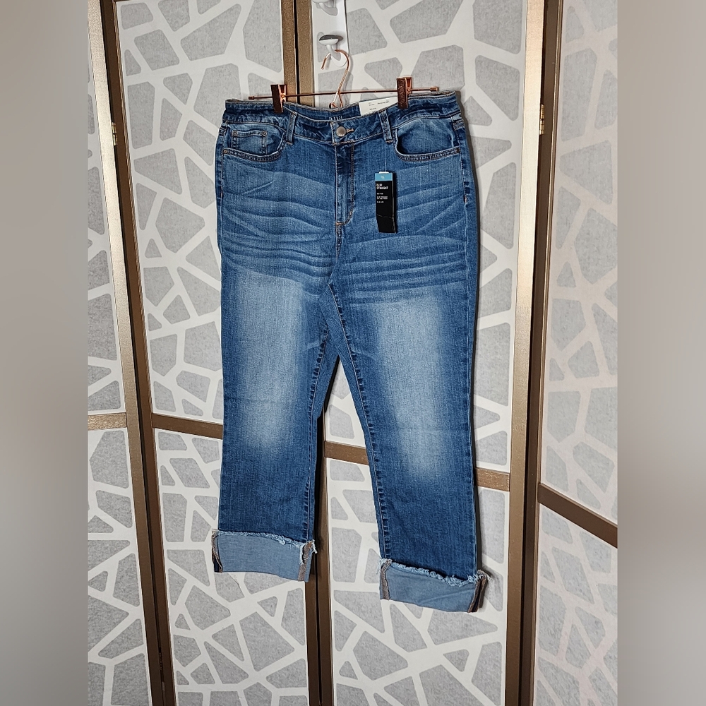 A.N.A Cuffed Slim Straight Jeans | Size 16